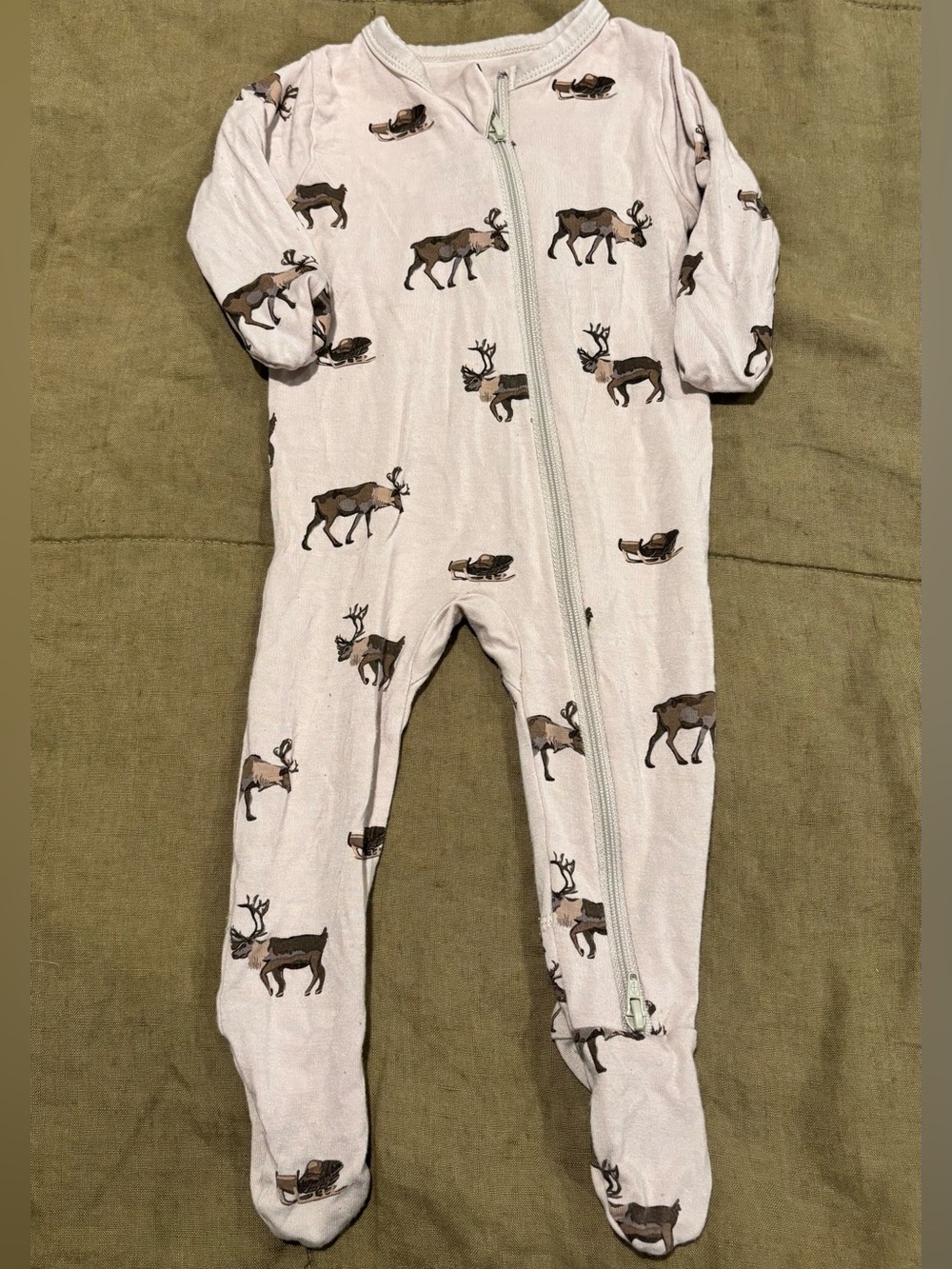 Kyte Baby Reindeer Print Bamboo Sleeper 0-3m